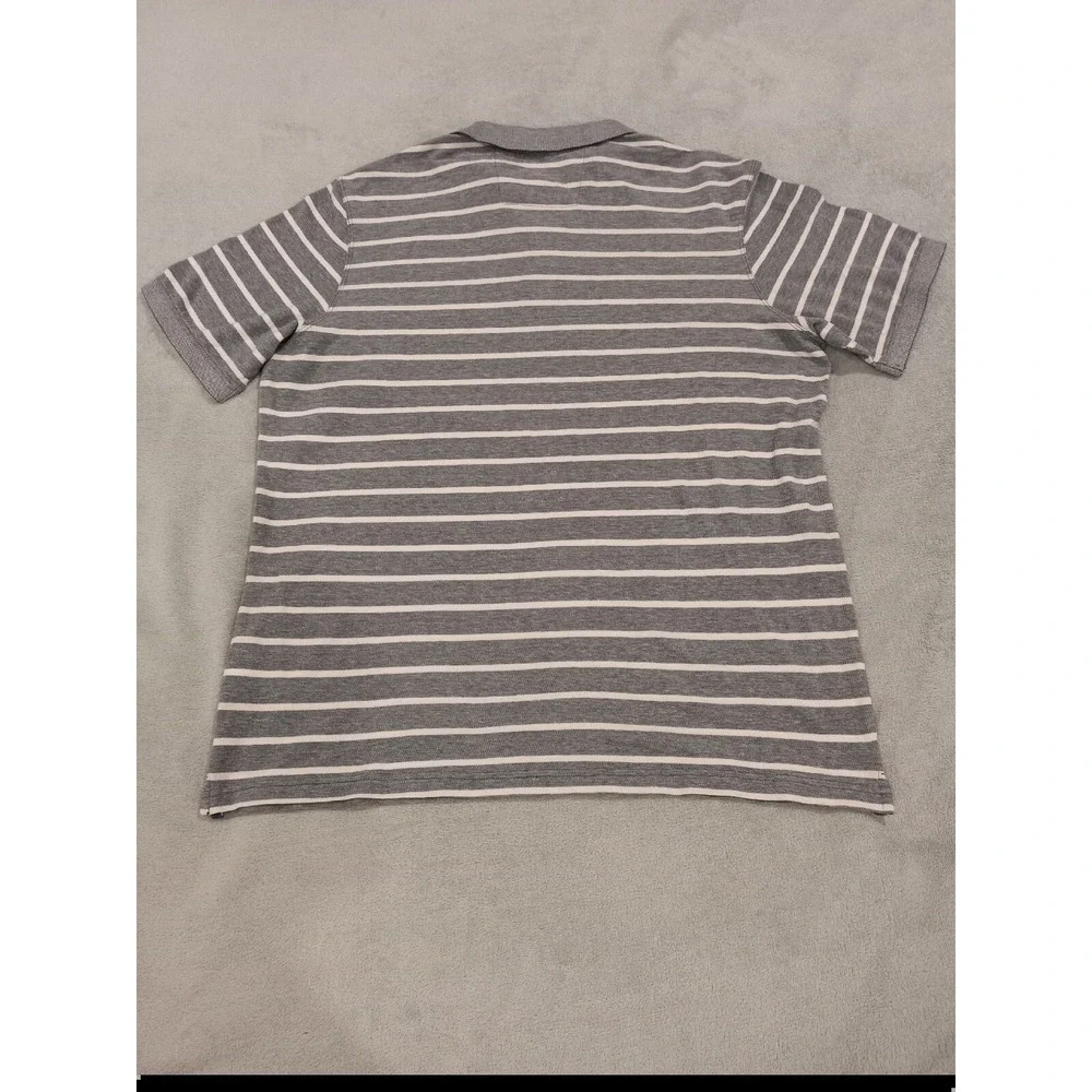 NWT Banana Republic Gray White‎ Short Polo Mens Size XXL Golf Elephant Shirt